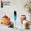 imageZulay Kitchen Powerful Double Whisk Milk Frother Handheld  Foam Maker With Stand  Whisk Drink Mixer for Coffee Mini Foamer for Latte Matcha Frappe Hot Chocolate ampamp Cappuccino Blizzard WhiteMarine