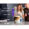 imageZulay Kitchen Powerful Double Whisk Milk Frother Handheld  Foam Maker With Stand  Whisk Drink Mixer for Coffee Mini Foamer for Latte Matcha Frappe Hot Chocolate ampamp Cappuccino Blizzard WhitePurple