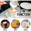 imageZulay Kitchen Powerful Double Whisk Milk Frother Handheld  Foam Maker With Stand  Whisk Drink Mixer for Coffee Mini Foamer for Latte Matcha Frappe Hot Chocolate ampamp Cappuccino Blizzard WhiteLavender Blush
