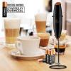 imageZulay Kitchen Powerful Double Whisk Milk Frother Handheld  Foam Maker With Stand  Whisk Drink Mixer for Coffee Mini Foamer for Latte Matcha Frappe Hot Chocolate ampamp Cappuccino Blizzard WhiteBlack  Copper