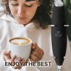 imageZulay Kitchen Powerful Double Whisk Milk Frother Handheld  Foam Maker With Stand  Whisk Drink Mixer for Coffee Mini Foamer for Latte Matcha Frappe Hot Chocolate ampamp Cappuccino Blizzard WhiteMidnight Black