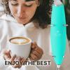 imageZulay Kitchen Powerful Double Whisk Milk Frother Handheld  Foam Maker With Stand  Whisk Drink Mixer for Coffee Mini Foamer for Latte Matcha Frappe Hot Chocolate ampamp Cappuccino Blizzard WhiteCaribbean Aqua