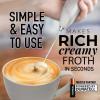 imageZulay Kitchen Powerful Double Whisk Milk Frother Handheld  Foam Maker With Stand  Whisk Drink Mixer for Coffee Mini Foamer for Latte Matcha Frappe Hot Chocolate ampamp Cappuccino Blizzard WhiteMarble