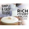 imageZulay Kitchen Powerful Double Whisk Milk Frother Handheld  Foam Maker With Stand  Whisk Drink Mixer for Coffee Mini Foamer for Latte Matcha Frappe Hot Chocolate ampamp Cappuccino Blizzard WhiteMidnight Black