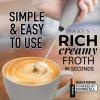 imageZulay Kitchen Powerful Double Whisk Milk Frother Handheld  Foam Maker With Stand  Whisk Drink Mixer for Coffee Mini Foamer for Latte Matcha Frappe Hot Chocolate ampamp Cappuccino Blizzard WhiteExec Gray  Black
