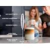 imageZulay Kitchen Powerful Double Whisk Milk Frother Handheld  Foam Maker With Stand  Whisk Drink Mixer for Coffee Mini Foamer for Latte Matcha Frappe Hot Chocolate ampamp Cappuccino Blizzard WhiteBright Silver