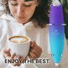imageZulay Kitchen Powerful Double Whisk Milk Frother Handheld  Foam Maker With Stand  Whisk Drink Mixer for Coffee Mini Foamer for Latte Matcha Frappe Hot Chocolate ampamp Cappuccino Blizzard WhiteAurora Lights