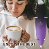 imageZulay Kitchen Powerful Double Whisk Milk Frother Handheld  Foam Maker With Stand  Whisk Drink Mixer for Coffee Mini Foamer for Latte Matcha Frappe Hot Chocolate ampamp Cappuccino Blizzard WhiteGalaxy