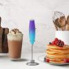 imageZulay Kitchen Powerful Double Whisk Milk Frother Handheld  Foam Maker With Stand  Whisk Drink Mixer for Coffee Mini Foamer for Latte Matcha Frappe Hot Chocolate ampamp Cappuccino Blizzard WhiteAurora Lights