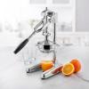 imageZulay Kitchen Professional Citrus Juicer  Chrome Finish Manual Citrus Press and Orange Squeezer  Metal Lemon Squeezer  Extra Tall Heavy Duty Manual Orange Juicer and Lime Squeezer Press Stand