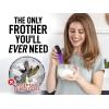 imageZulay Powerful Milk Frother for Coffee with Upgraded Titanium Motor  Handheld Frother Electric Whisk Milk Foamer Mini Mixer ampamp Coffee Blender Frother for Frappe Latte Matcha No Stand  SilverBlackPurple