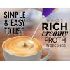 imageZulay Powerful Milk Frother for Coffee with Upgraded Titanium Motor  Handheld Frother Electric Whisk Milk Foamer Mini Mixer ampamp Coffee Blender Frother for Frappe Latte Matcha No Stand  SilverPurple