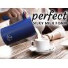 imageZulay Powerful Milk Frother for Coffee with Upgraded Titanium Motor  Handheld Frother Electric Whisk Milk Foamer Mini Mixer ampamp Coffee Blender Frother for Frappe Latte Matcha No Stand  SilverBlue