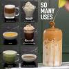 imageZulay Powerful Milk Frother for Coffee with Upgraded Titanium Motor  Handheld Frother Electric Whisk Milk Foamer Mini Mixer ampamp Coffee Blender Frother for Frappe Latte Matcha No Stand  SilverBlackYellow