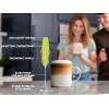 imageZulay Powerful Milk Frother for Coffee with Upgraded Titanium Motor  Handheld Frother Electric Whisk Milk Foamer Mini Mixer ampamp Coffee Blender Frother for Frappe Latte Matcha No Stand  SilverLime