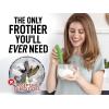 imageZulay Powerful Milk Frother for Coffee with Upgraded Titanium Motor  Handheld Frother Electric Whisk Milk Foamer Mini Mixer ampamp Coffee Blender Frother for Frappe Latte Matcha No Stand  SilverClover Green