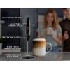 imageZulay Powerful Milk Frother for Coffee with Upgraded Titanium Motor  Handheld Frother Electric Whisk Milk Foamer Mini Mixer ampamp Coffee Blender Frother for Frappe Latte Matcha No Stand  SilverMidnight Black