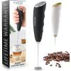 imageZulay Powerful Milk Frother for Coffee with Upgraded Titanium Motor  Handheld Frother Electric Whisk Milk Foamer Mini Mixer ampamp Coffee Blender Frother for Frappe Latte Matcha No Stand  SilverBlack