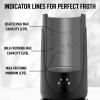 imageZulay Powerful Milk Frother for Coffee with Upgraded Titanium Motor  Handheld Frother Electric Whisk Milk Foamer Mini Mixer ampamp Coffee Blender Frother for Frappe Latte Matcha No Stand  SilverBlack