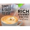 imageZulay Powerful Milk Frother for Coffee with Upgraded Titanium Motor  Handheld Frother Electric Whisk Milk Foamer Mini Mixer ampamp Coffee Blender Frother for Frappe Latte Matcha No Stand  SilverGreen  Black