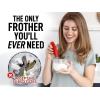 imageZulay Powerful Milk Frother for Coffee with Upgraded Titanium Motor  Handheld Frother Electric Whisk Milk Foamer Mini Mixer ampamp Coffee Blender Frother for Frappe Latte Matcha No Stand  SilverRed  Yellow