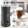 imageZulay Powerful Milk Frother for Coffee with Upgraded Titanium Motor  Handheld Frother Electric Whisk Milk Foamer Mini Mixer ampamp Coffee Blender Frother for Frappe Latte Matcha No Stand  SilverGray