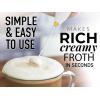 imageZulay Powerful Milk Frother for Coffee with Upgraded Titanium Motor  Handheld Frother Electric Whisk Milk Foamer Mini Mixer ampamp Coffee Blender Frother for Frappe Latte Matcha No Stand  SilverWhite  Gold