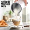 imageZulay Powerful Milk Frother for Coffee with Upgraded Titanium Motor  Handheld Frother Electric Whisk Milk Foamer Mini Mixer ampamp Coffee Blender Frother for Frappe Latte Matcha No Stand  SilverWhite