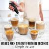 imageZulay Powerful Milk Frother for Coffee with Upgraded Titanium Motor  Handheld Frother Electric Whisk Milk Foamer Mini Mixer ampamp Coffee Blender Frother for Frappe Latte Matcha No Stand  SilverBlack