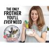 imageZulay Powerful Milk Frother for Coffee with Upgraded Titanium Motor  Handheld Frother Electric Whisk Milk Foamer Mini Mixer ampamp Coffee Blender Frother for Frappe Latte Matcha No Stand  SilverGreenYellow