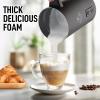 imageZulay Powerful Milk Frother for Coffee with Upgraded Titanium Motor  Handheld Frother Electric Whisk Milk Foamer Mini Mixer ampamp Coffee Blender Frother for Frappe Latte Matcha No Stand  SilverBlack