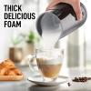 imageZulay Powerful Milk Frother for Coffee with Upgraded Titanium Motor  Handheld Frother Electric Whisk Milk Foamer Mini Mixer ampamp Coffee Blender Frother for Frappe Latte Matcha No Stand  SilverBlack