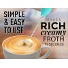 imageZulay Powerful Milk Frother for Coffee with Upgraded Titanium Motor  Handheld Frother Electric Whisk Milk Foamer Mini Mixer ampamp Coffee Blender Frother for Frappe Latte Matcha No Stand  SilverBlue