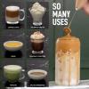 imageZulay Powerful Milk Frother for Coffee with Upgraded Titanium Motor  Handheld Frother Electric Whisk Milk Foamer Mini Mixer ampamp Coffee Blender Frother for Frappe Latte Matcha No Stand  SilverOak