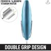 imageZulay Powerful Milk Frother for Coffee with Upgraded Titanium Motor  Handheld Frother Electric Whisk Milk Foamer Mini Mixer ampamp Coffee Blender Frother for Frappe Latte Matcha No Stand  SilverSteel Blue
