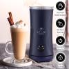 imageZulay Powerful Milk Frother for Coffee with Upgraded Titanium Motor  Handheld Frother Electric Whisk Milk Foamer Mini Mixer ampamp Coffee Blender Frother for Frappe Latte Matcha No Stand  SilverNavy