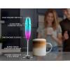 imageZulay Powerful Milk Frother for Coffee with Upgraded Titanium Motor  Handheld Frother Electric Whisk Milk Foamer Mini Mixer ampamp Coffee Blender Frother for Frappe Latte Matcha No Stand  SilverTealPink