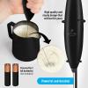 imageZulay Powerful Milk Frother for Coffee with Upgraded Titanium Motor  Handheld Frother Electric Whisk Milk Foamer Mini Mixer ampamp Coffee Blender Frother for Frappe Latte Matcha No Stand  SilverMidnight Black