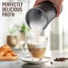 imageZulay Powerful Milk Frother for Coffee with Upgraded Titanium Motor  Handheld Frother Electric Whisk Milk Foamer Mini Mixer ampamp Coffee Blender Frother for Frappe Latte Matcha No Stand  SilverGray