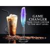 imageZulay Powerful Milk Frother for Coffee with Upgraded Titanium Motor  Handheld Frother Electric Whisk Milk Foamer Mini Mixer ampamp Coffee Blender Frother for Frappe Latte Matcha No Stand  SilverPurpleTeal