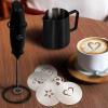 imageZulay Powerful Milk Frother for Coffee with Upgraded Titanium Motor  Handheld Frother Electric Whisk Milk Foamer Mini Mixer ampamp Coffee Blender Frother for Frappe Latte Matcha No Stand  SilverMidnight Black