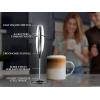 imageZulay Powerful Milk Frother for Coffee with Upgraded Titanium Motor  Handheld Frother Electric Whisk Milk Foamer Mini Mixer ampamp Coffee Blender Frother for Frappe Latte Matcha No Stand  SilverSilver