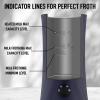 imageZulay Powerful Milk Frother for Coffee with Upgraded Titanium Motor  Handheld Frother Electric Whisk Milk Foamer Mini Mixer ampamp Coffee Blender Frother for Frappe Latte Matcha No Stand  SilverNavy