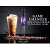 imageZulay Powerful Milk Frother for Coffee with Upgraded Titanium Motor  Handheld Frother Electric Whisk Milk Foamer Mini Mixer ampamp Coffee Blender Frother for Frappe Latte Matcha No Stand  SilverBlackPurple