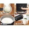 imageZulay Powerful Milk Frother for Coffee with Upgraded Titanium Motor  Handheld Frother Electric Whisk Milk Foamer Mini Mixer ampamp Coffee Blender Frother for Frappe Latte Matcha No Stand  SilverBlack