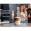 imageZulay Powerful Milk Frother for Coffee with Upgraded Titanium Motor  Handheld Frother Electric Whisk Milk Foamer Mini Mixer ampamp Coffee Blender Frother for Frappe Latte Matcha No Stand  SilverGranite