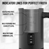imageZulay Powerful Milk Frother for Coffee with Upgraded Titanium Motor  Handheld Frother Electric Whisk Milk Foamer Mini Mixer ampamp Coffee Blender Frother for Frappe Latte Matcha No Stand  SilverBlack