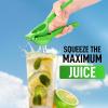 imageZulay Premium Quality Metal Lime Squeezer Citrus Juicer Manual Press for Extracting the Most Juice Possible  Lime Juicer BlackGreen
