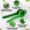 imageZulay Premium Quality Metal Lime Squeezer Citrus Juicer Manual Press for Extracting the Most Juice Possible  Lime Juicer BlackGreen