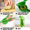 imageZulay Premium Quality Metal Lime Squeezer Citrus Juicer Manual Press for Extracting the Most Juice Possible  Lime Juicer BlackGreen
